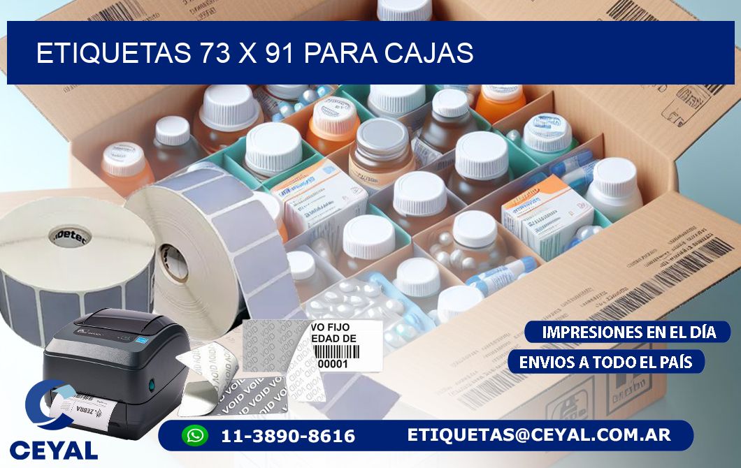 ETIQUETAS 73 x 91 PARA CAJAS
