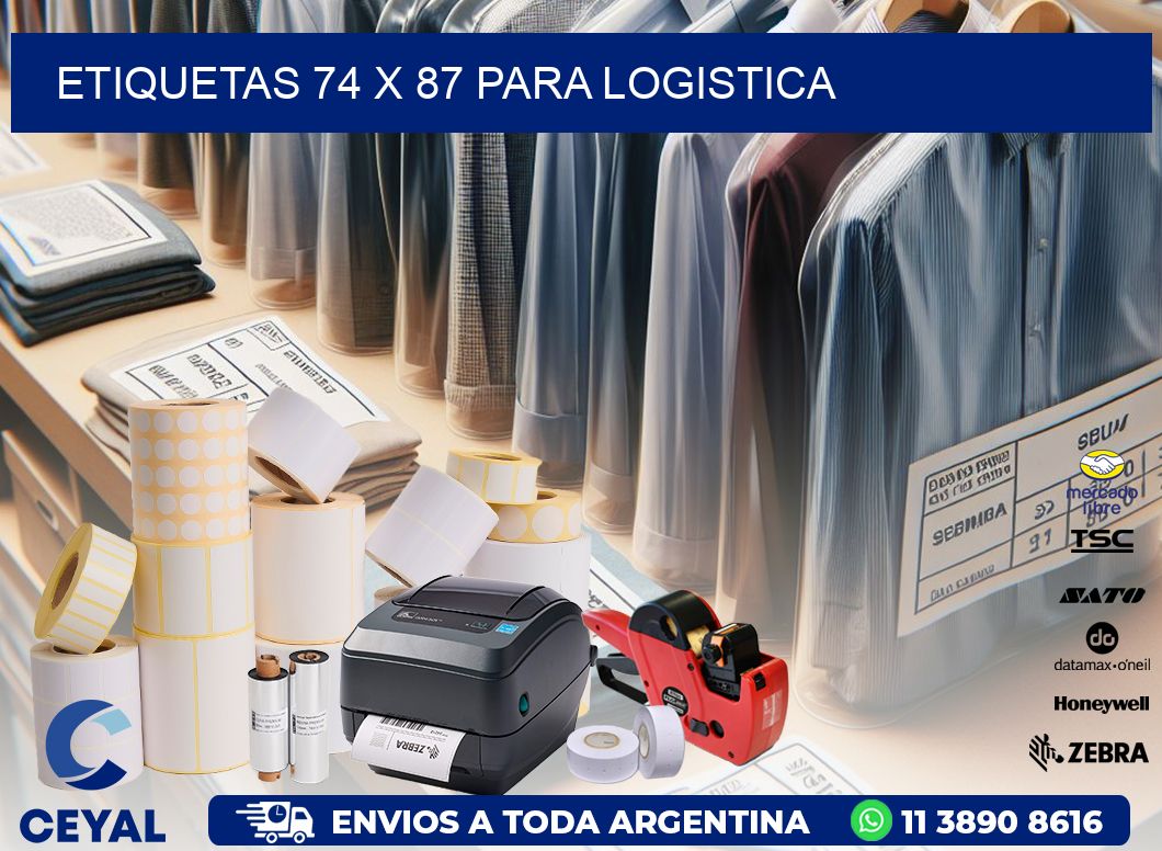 ETIQUETAS 74 x 87 PARA LOGISTICA