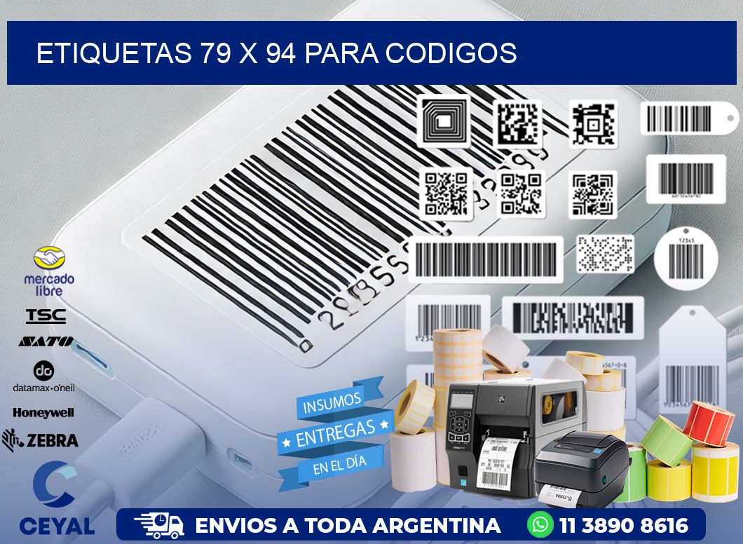 ETIQUETAS 79 x 94 PARA CODIGOS