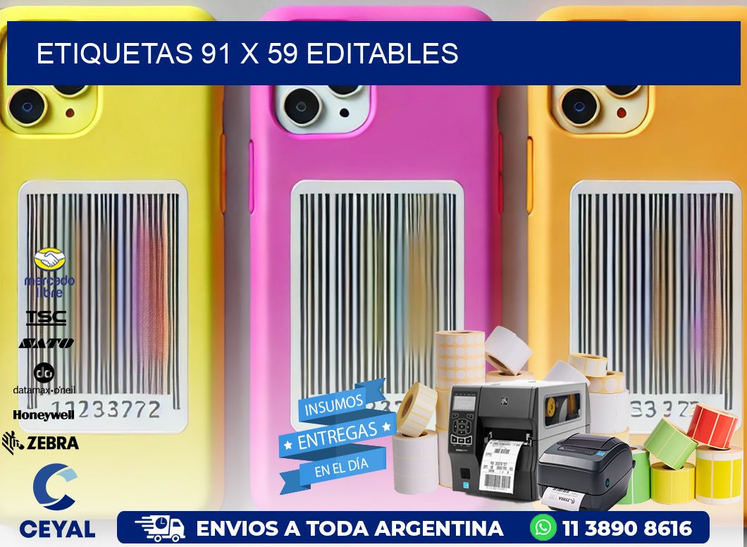 ETIQUETAS 91 x 59 EDITABLES