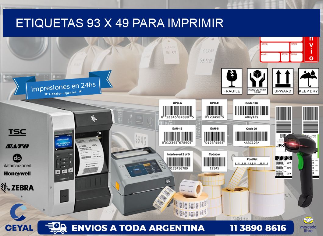 ETIQUETAS 93 x 49 PARA IMPRIMIR