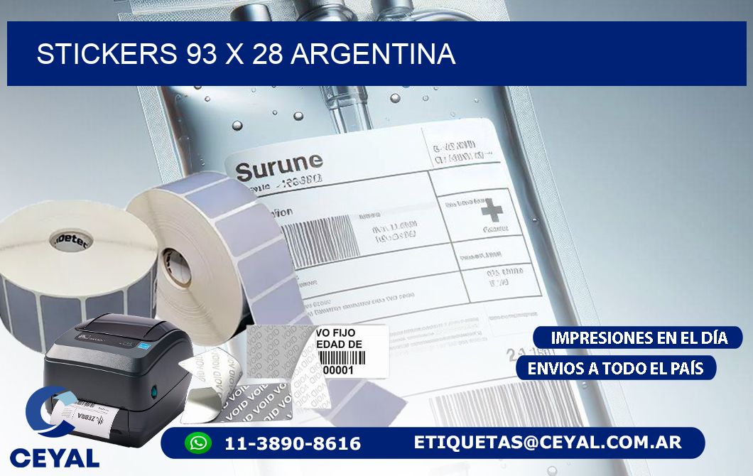 STICKERS 93 x 28 ARGENTINA