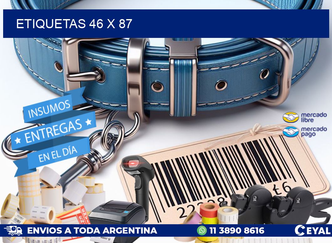 etiquetas 46 x 87