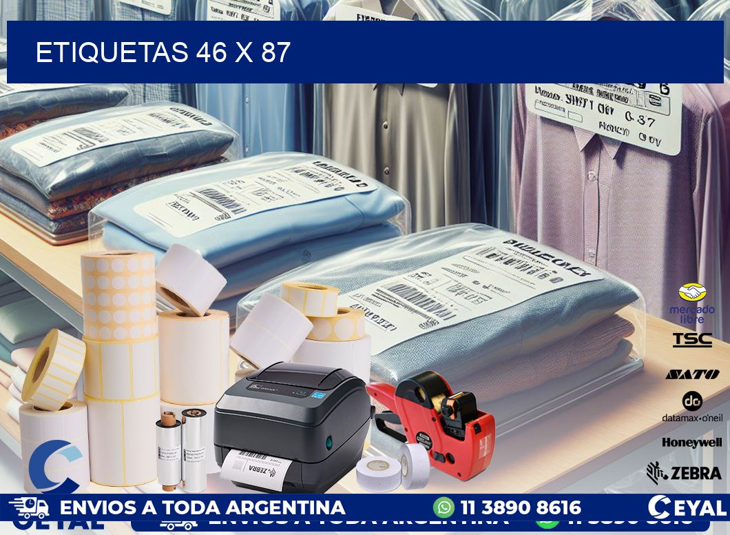 etiquetas 46 x 87
