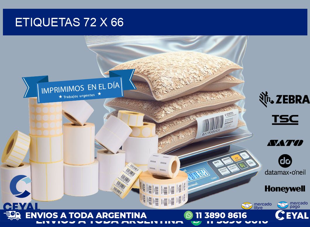 etiquetas 72 x 66