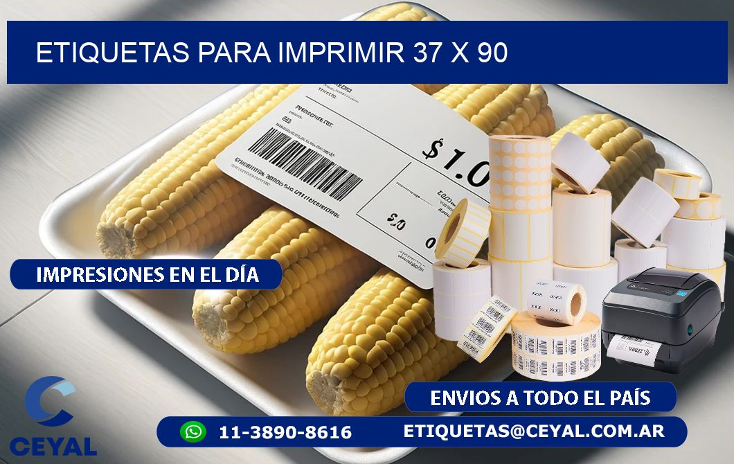etiquetas para imprimir 37 x 90