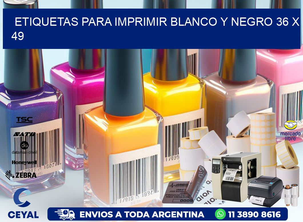 etiquetas para imprimir blanco y negro 36 x 49