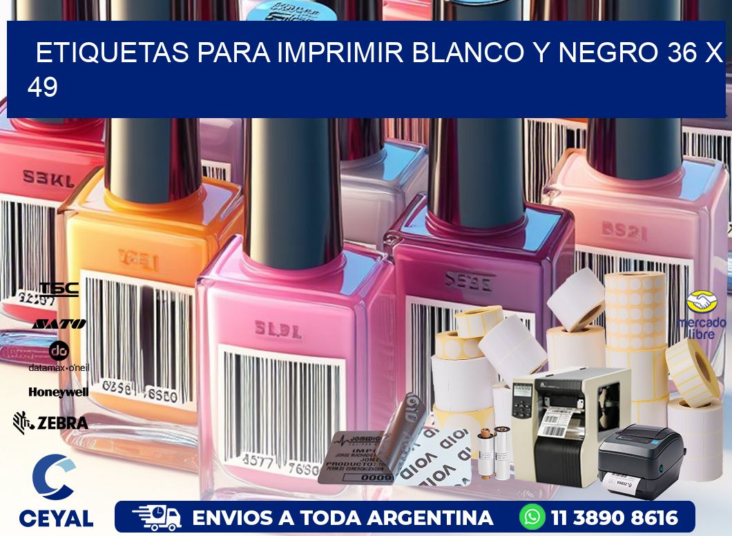 etiquetas para imprimir blanco y negro 36 x 49