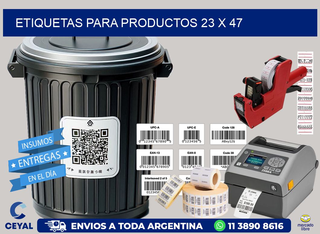 etiquetas para productos 23 x 47