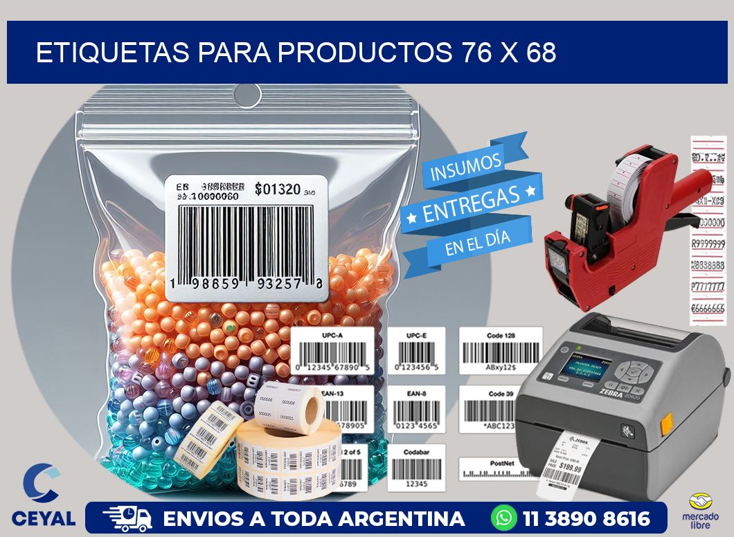 etiquetas para productos 76 x 68