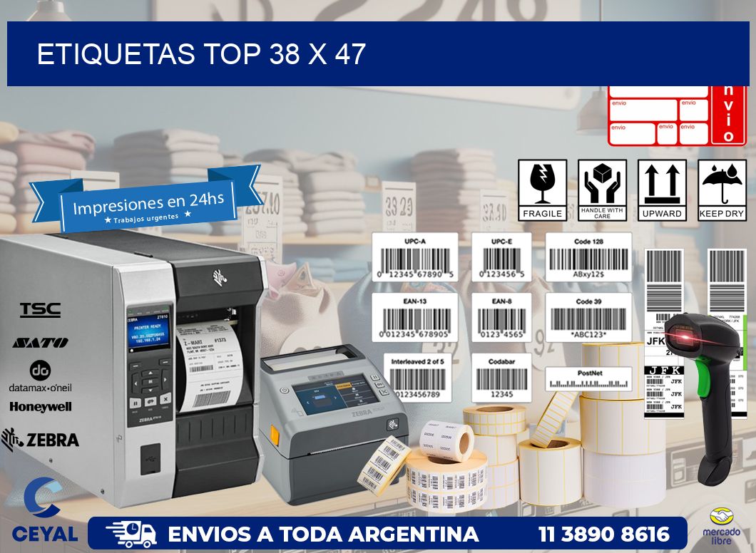 etiquetas top 38 x 47