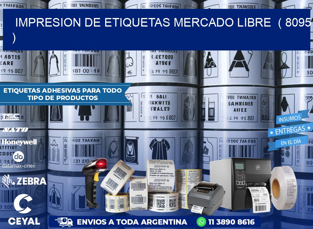 impresion de etiquetas mercado libre  ( 8095 )