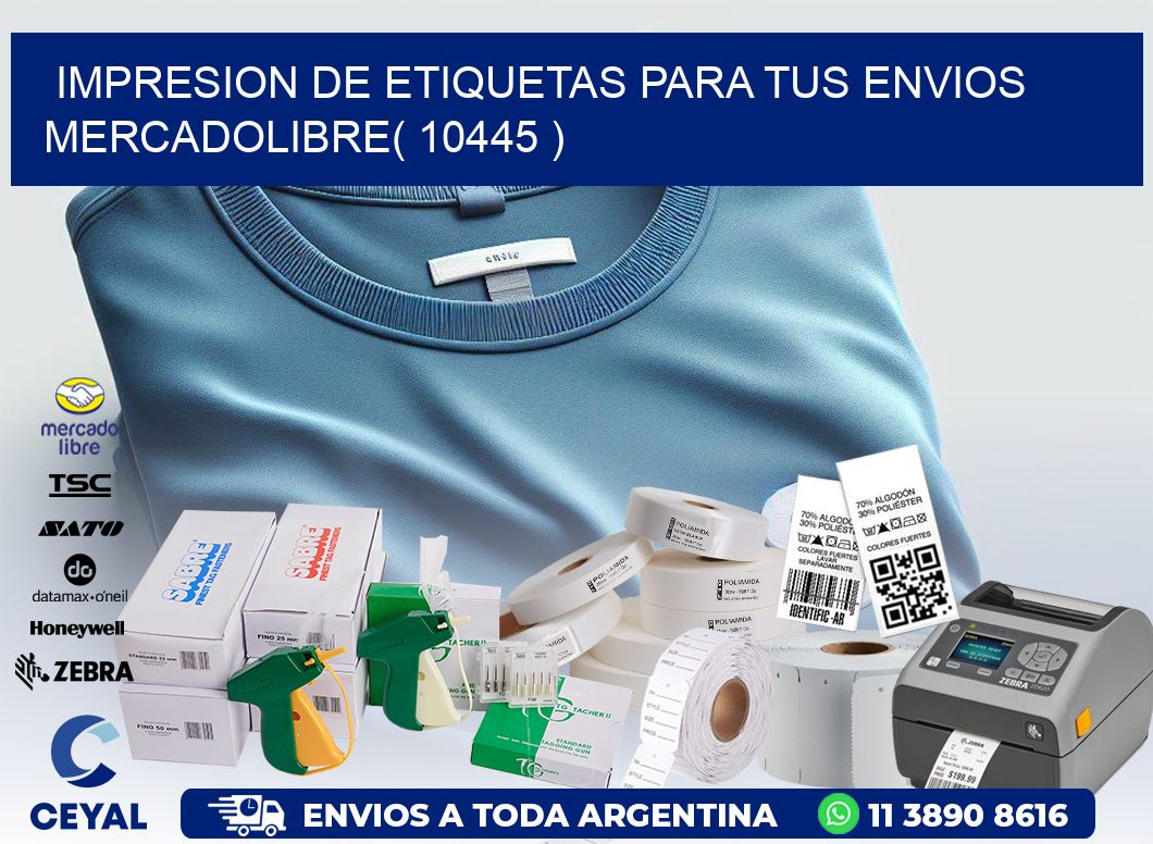 impresion de etiquetas para tus envios mercadolibre( 10445 )