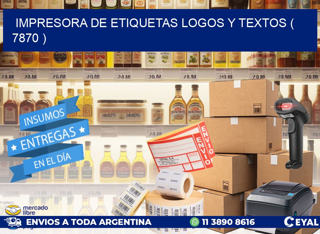 impresora de etiquetas logos y textos ( 7870 )
