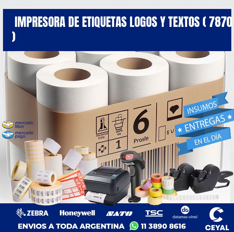 impresora de etiquetas logos y textos ( 7870 )