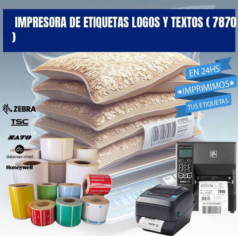 impresora de etiquetas logos y textos ( 7870 )