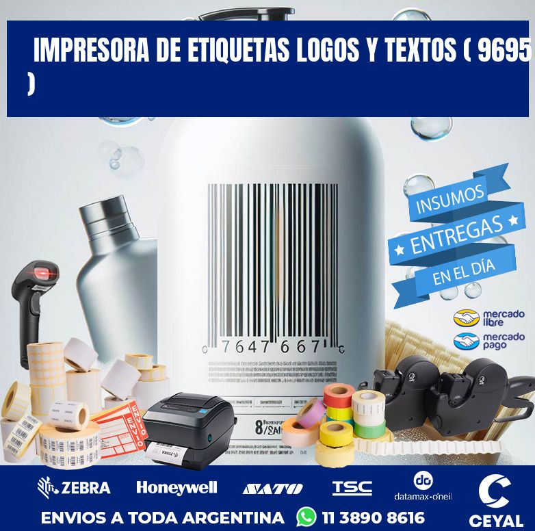 impresora de etiquetas logos y textos ( 9695 )