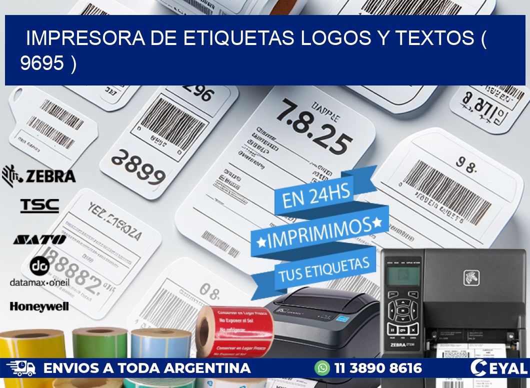 impresora de etiquetas logos y textos ( 9695 )