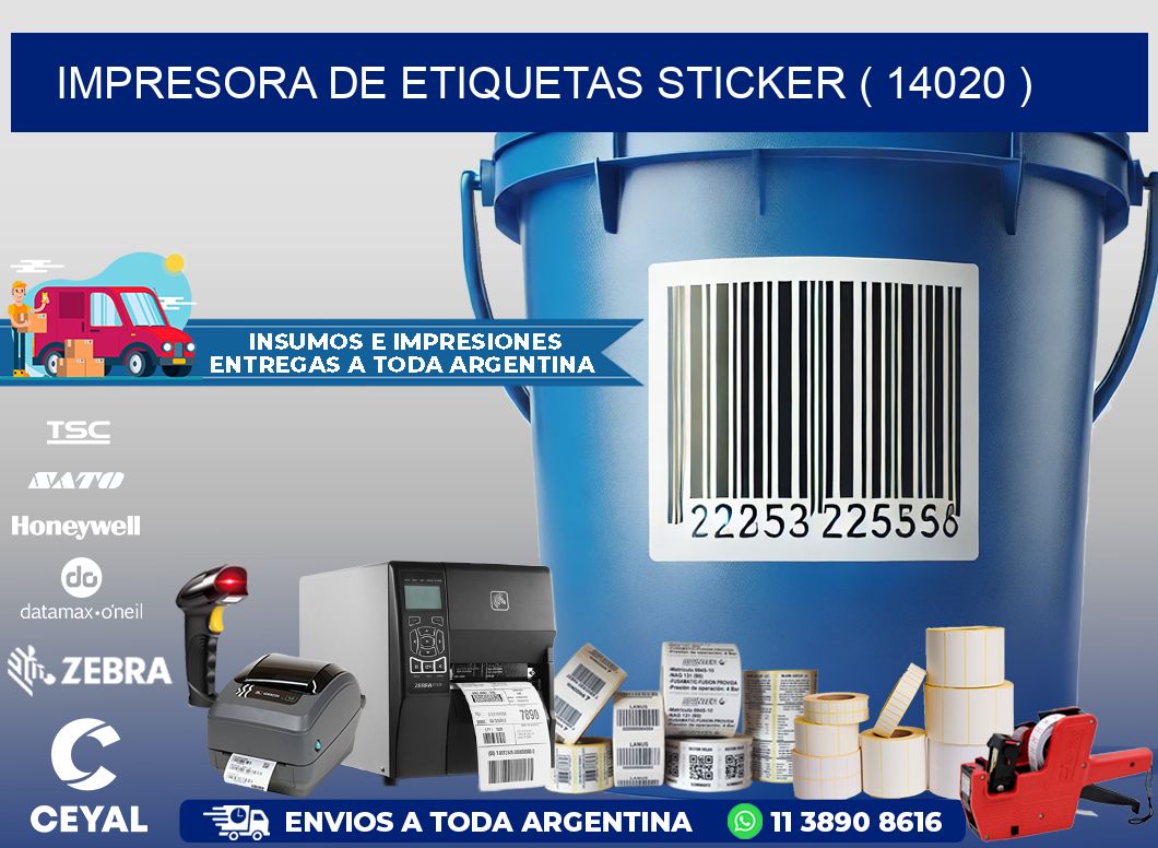 impresora de etiquetas sticker ( 14020 )