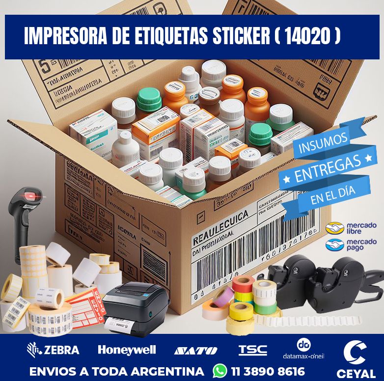 impresora de etiquetas sticker ( 14020 )