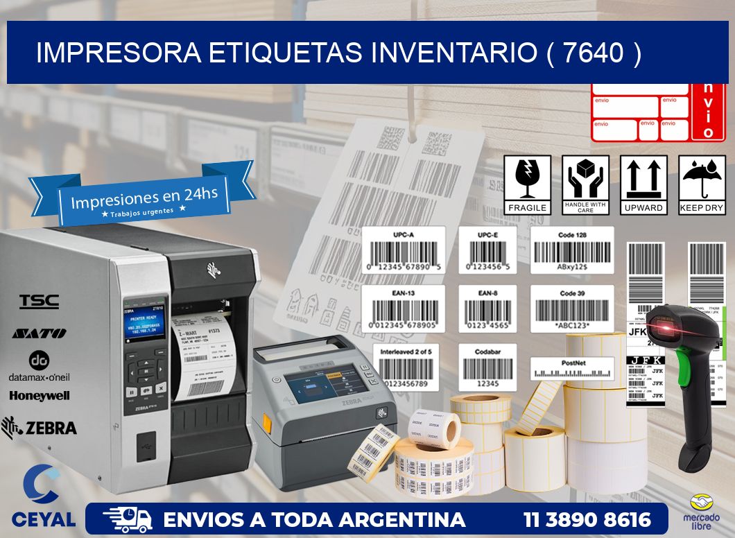 impresora etiquetas inventario ( 7640 )