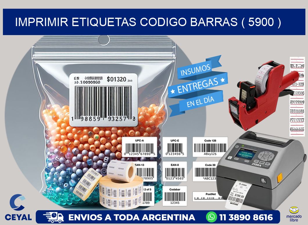 imprimir etiquetas codigo barras ( 5900 )