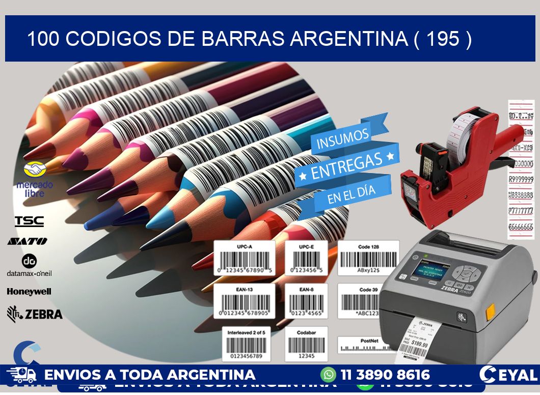 100 codigos de barras argentina ( 195 )