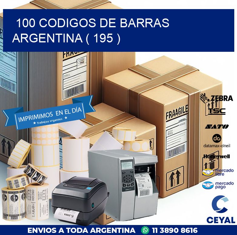 100 codigos de barras argentina ( 195 )