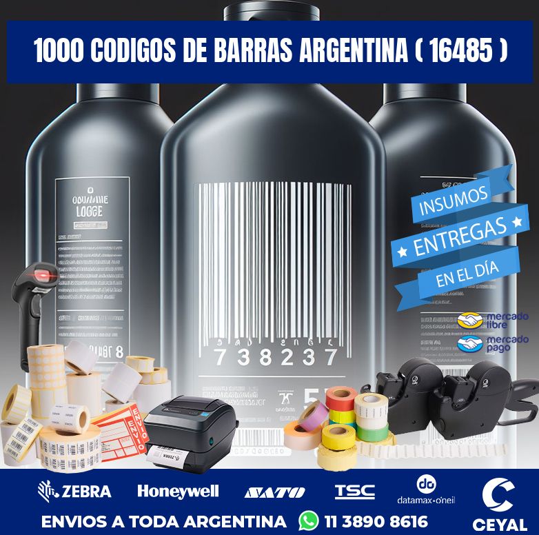 1000 codigos de barras argentina ( 16485 )