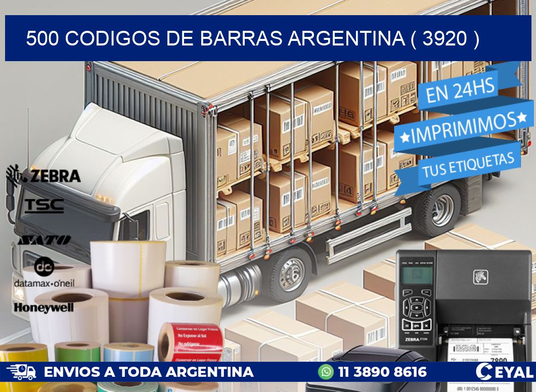 500 codigos de barras argentina ( 3920 )