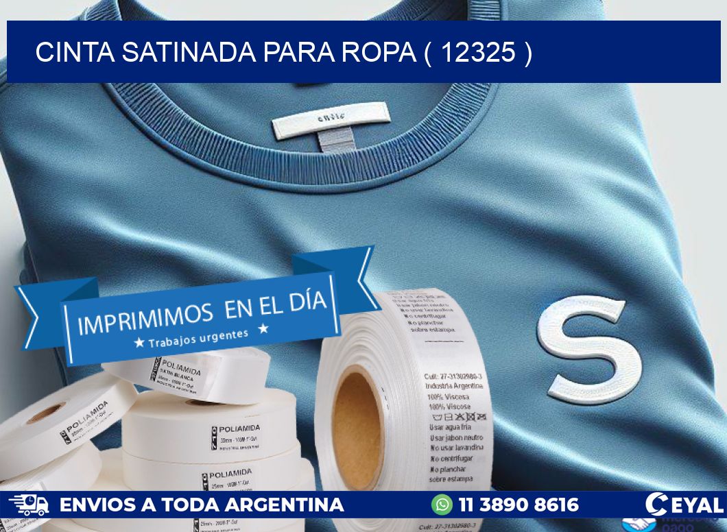 CINTA SATINADA PARA ROPA ( 12325 )