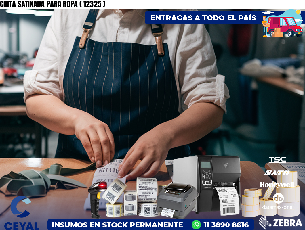 CINTA SATINADA PARA ROPA ( 12325 )