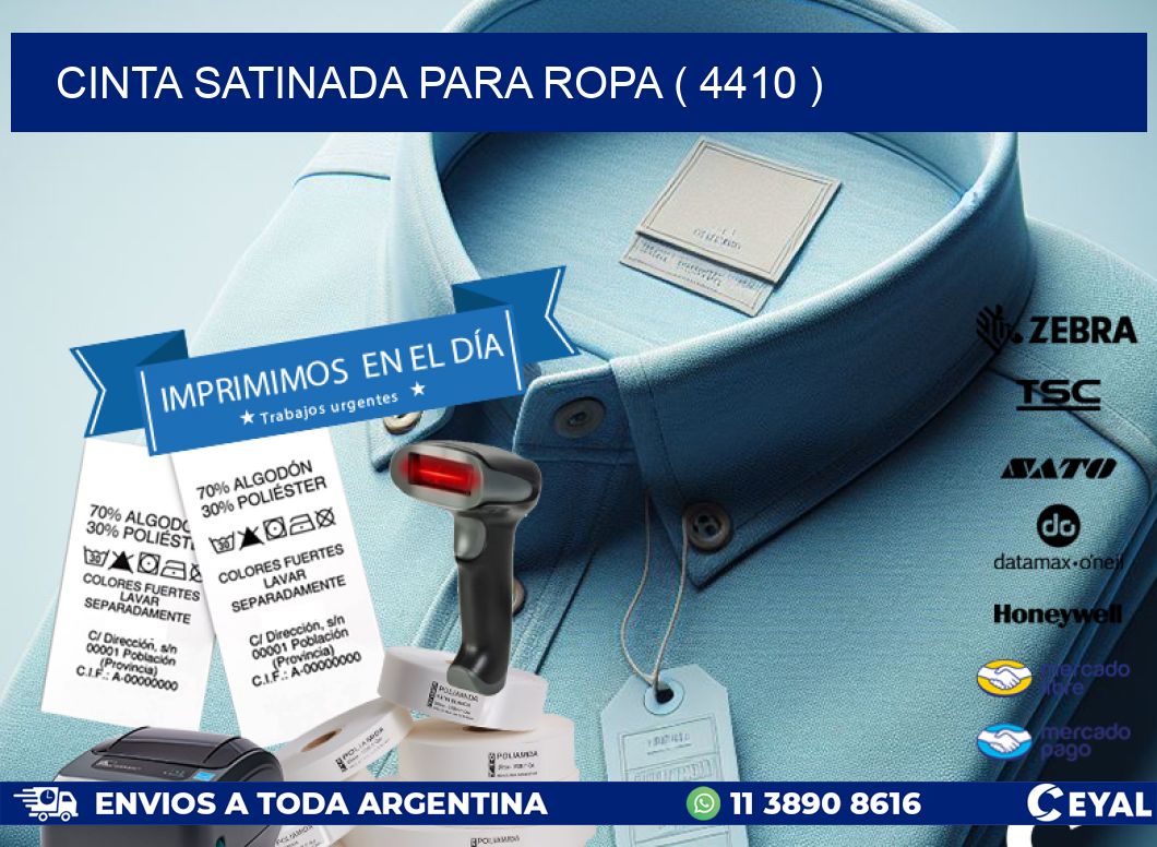 CINTA SATINADA PARA ROPA ( 4410 )