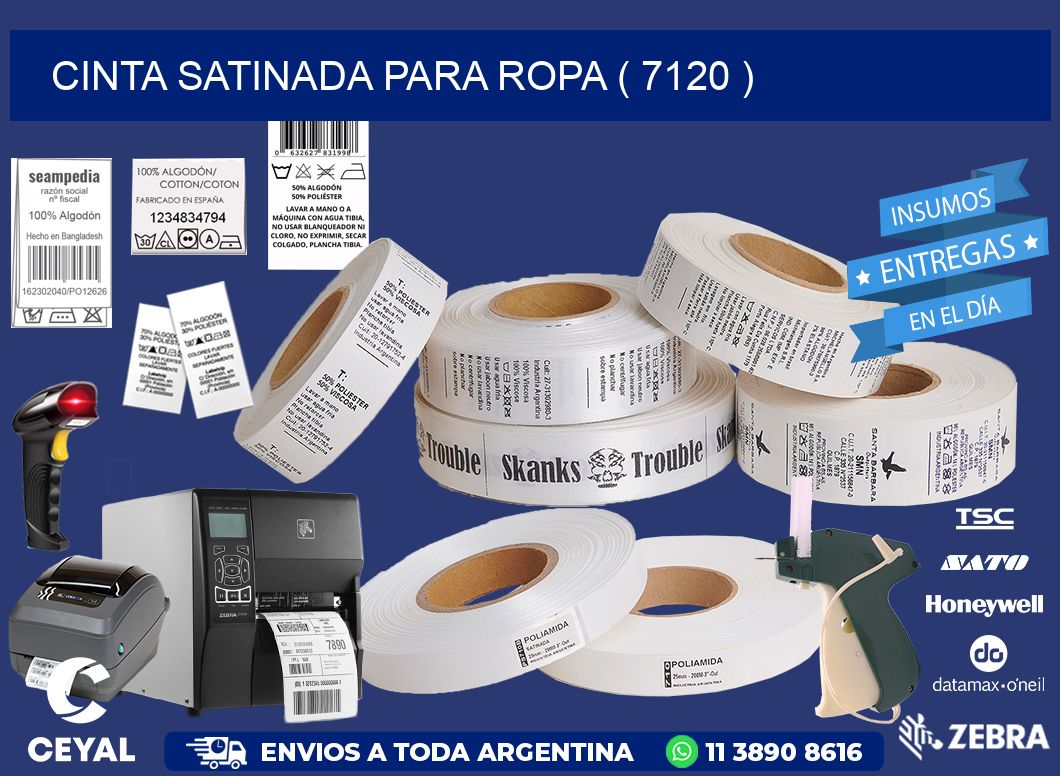 CINTA SATINADA PARA ROPA ( 7120 )