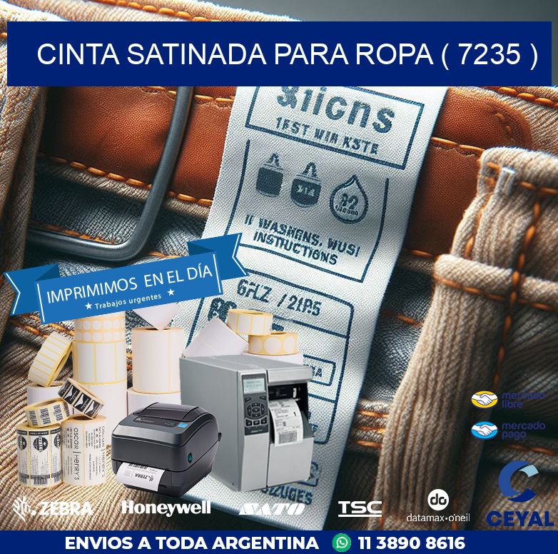 CINTA SATINADA PARA ROPA ( 7235 )
