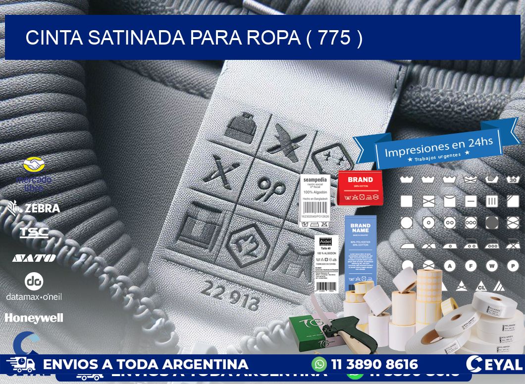 CINTA SATINADA PARA ROPA ( 775 )