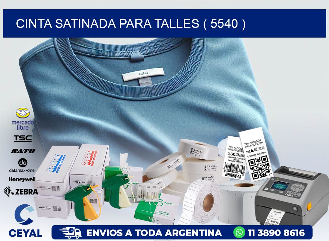 CINTA SATINADA PARA TALLES ( 5540 )