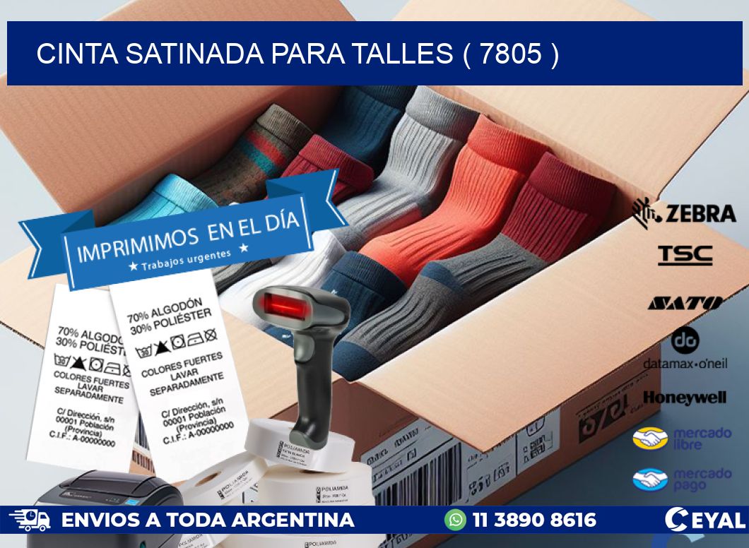 CINTA SATINADA PARA TALLES ( 7805 )