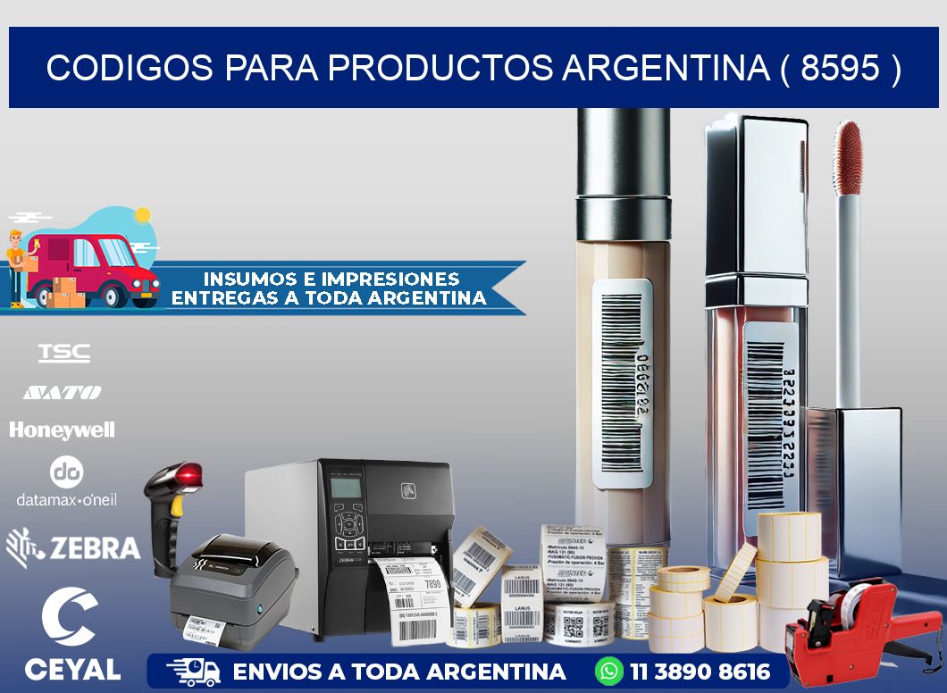 CODIGOS PARA PRODUCTOS ARGENTINA ( 8595 )