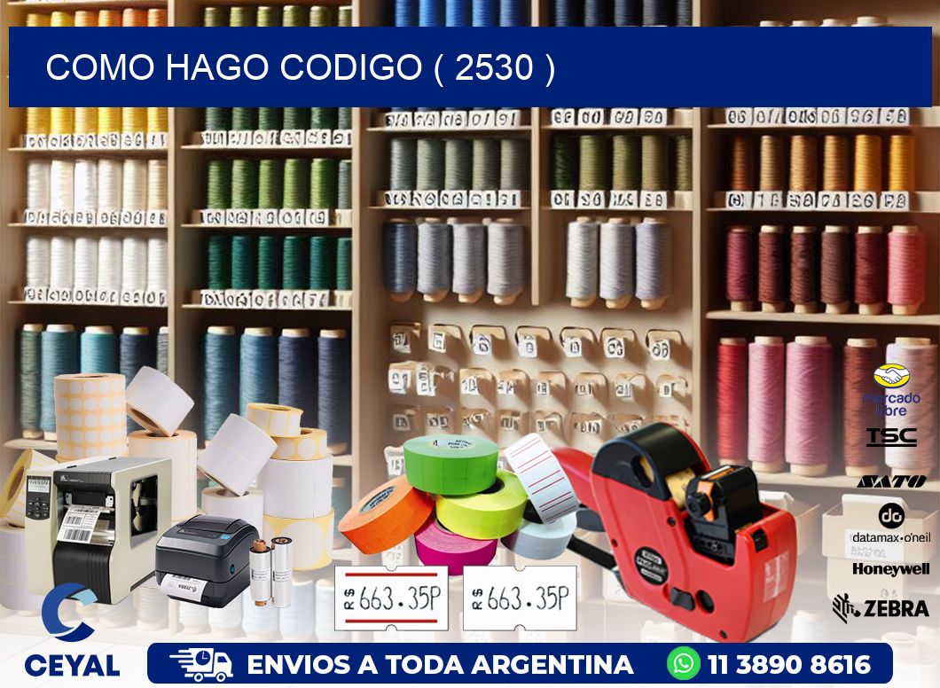 COMO HAGO CODIGO ( 2530 )