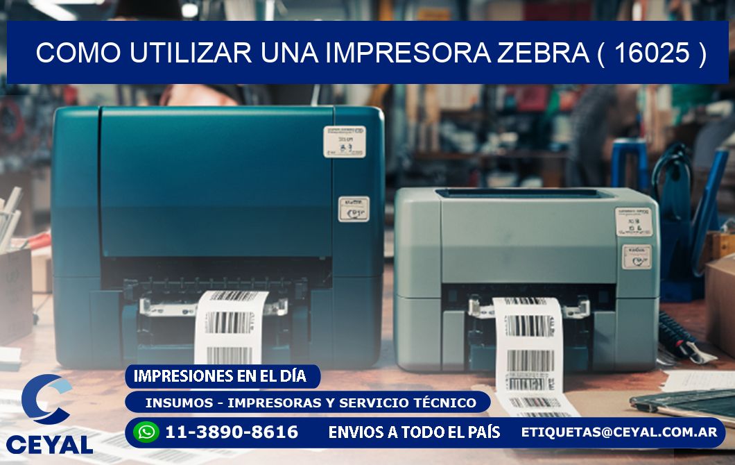 COMO UTILIZAR UNA IMPRESORA ZEBRA ( 16025 )
