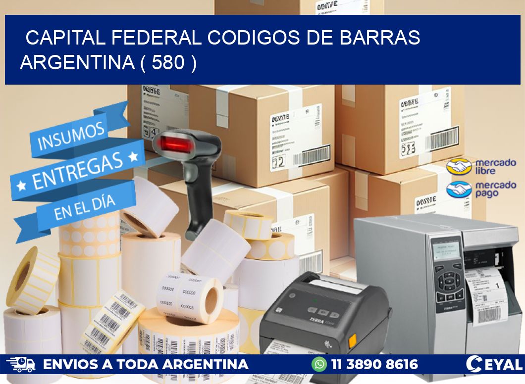 Capital federal codigos de barras argentina ( 580 )