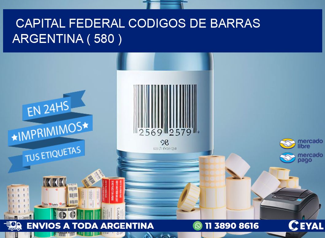 Capital federal codigos de barras argentina ( 580 )