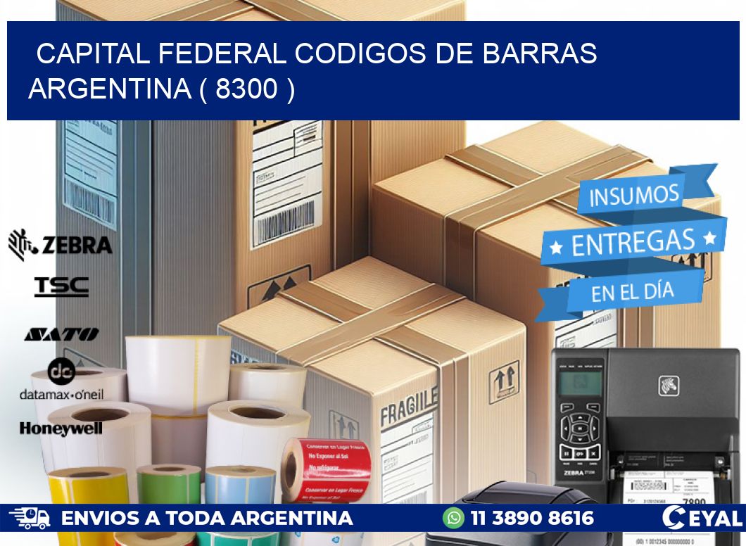 Capital federal codigos de barras argentina ( 8300 )