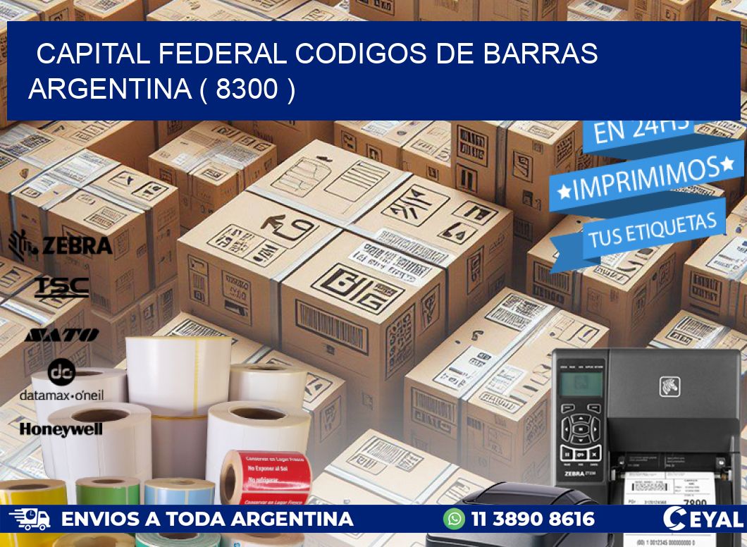 Capital federal codigos de barras argentina ( 8300 )