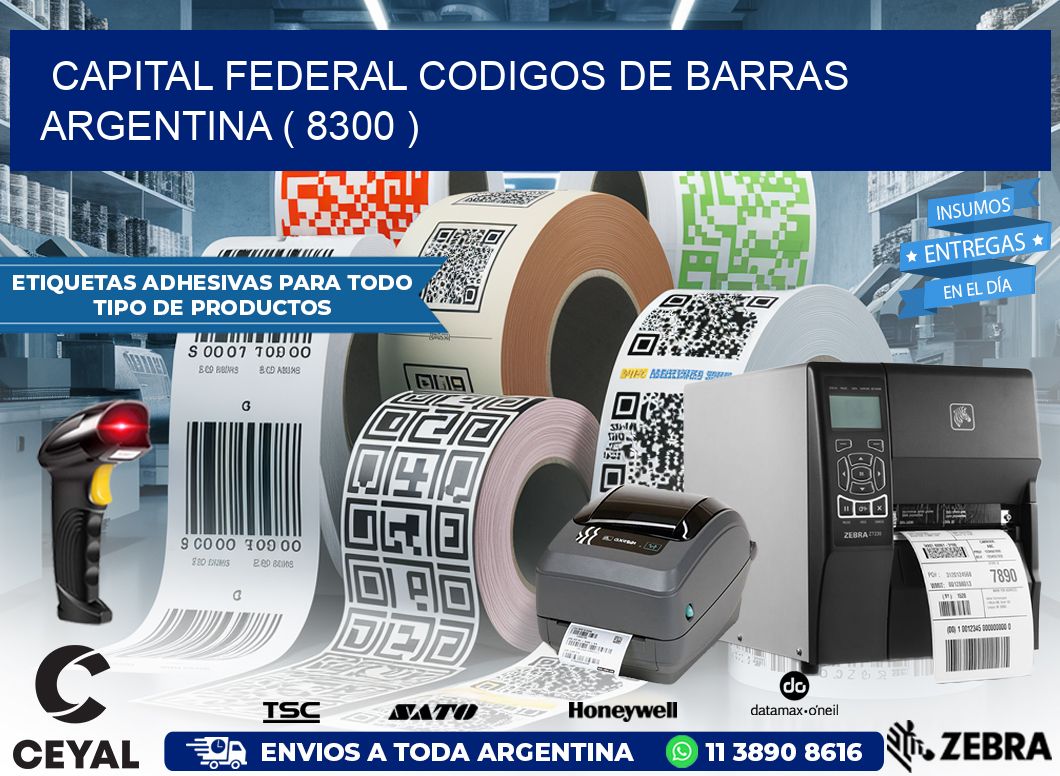 Capital federal codigos de barras argentina ( 8300 )