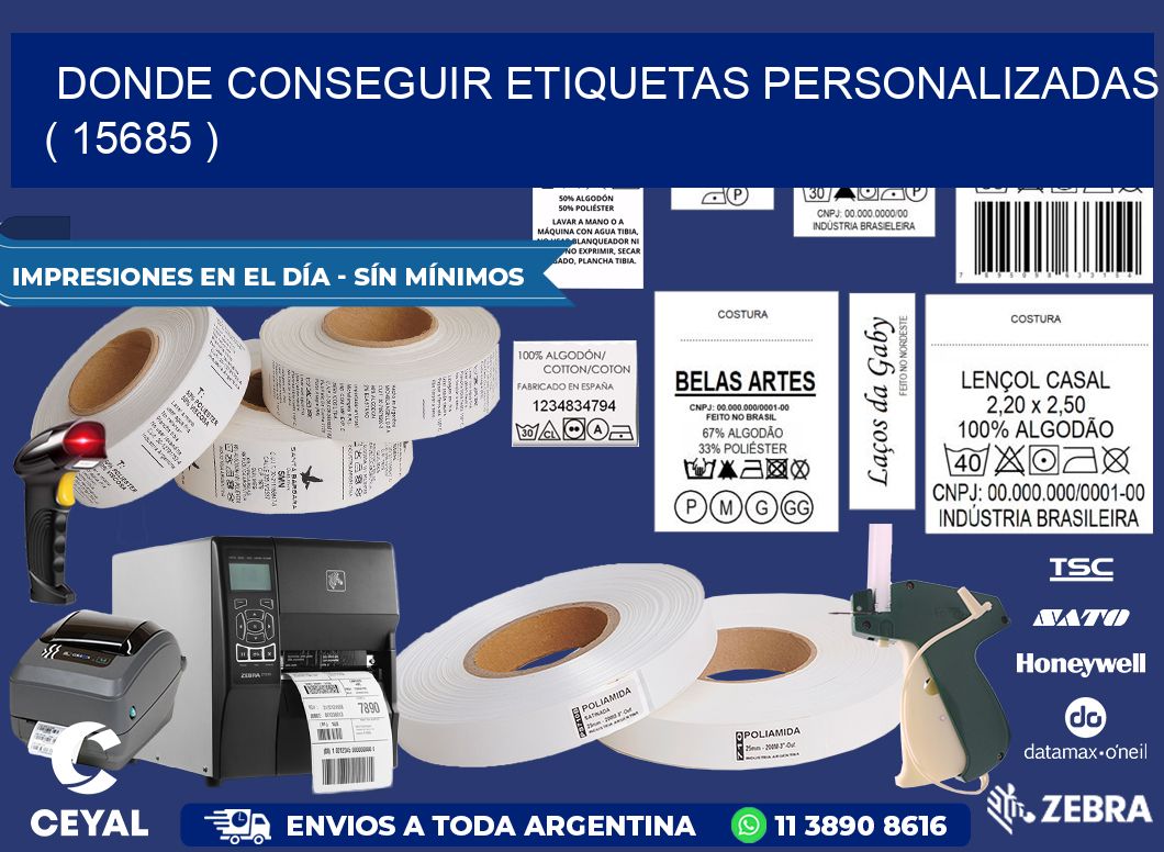 DONDE CONSEGUIR ETIQUETAS PERSONALIZADAS ( 15685 )