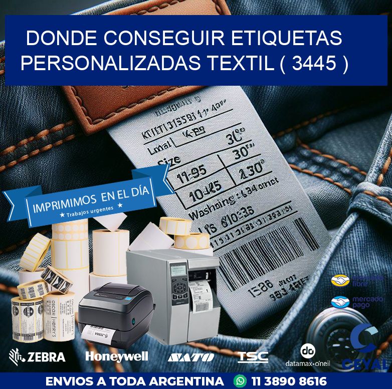 DONDE CONSEGUIR ETIQUETAS PERSONALIZADAS TEXTIL ( 3445 )