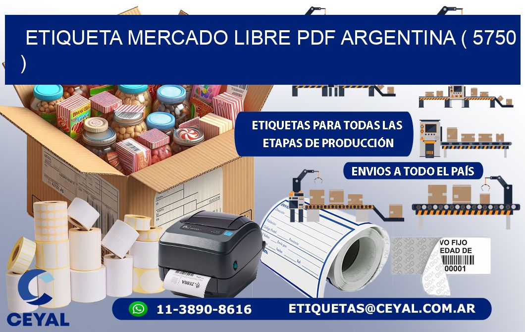 ETIQUETA MERCADO LIBRE PDF ARGENTINA ( 5750 )