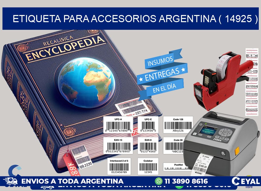 ETIQUETA PARA ACCESORIOS ARGENTINA ( 14925 )